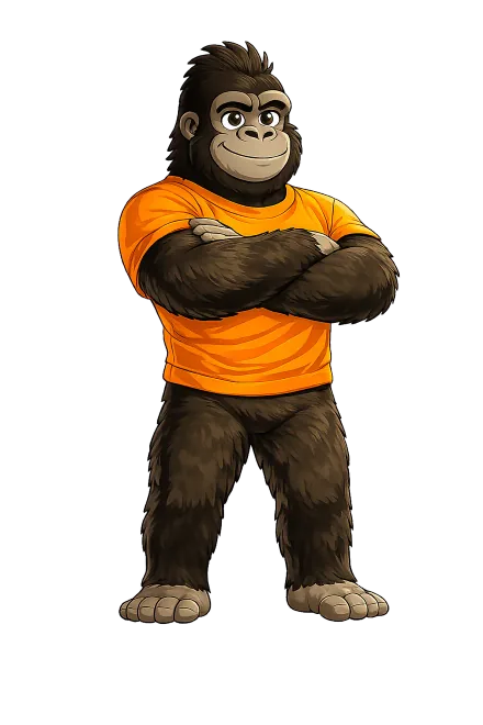 Root, the Driva Dev mascot, standing with arms crossed